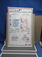  Minnesota Twins Vs  Kansas City Royals Autographed Francisco Liriano 2003 Card