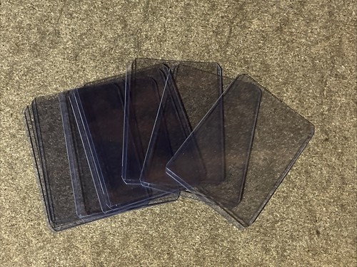 10x gebrauchte Ultra Pro Toploader transparente Hard Card Sleeves/starre Toploader 3"x4"