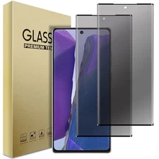 For Samsung Galxy Note 20 Ultra 5G Tempered Glass Privacy Black Screen Protector