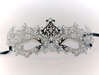 Lady Laser Cut Venetian Fox Impression Masquerade Masks Black or Gold or Silver
