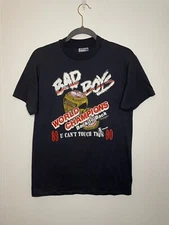 VINTAGE 90s BAD BOYS WORLD CHAMPIONS T SHIRT M HAMMER TIME DETROIT PISTONS 89