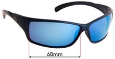 SFx Replacement Sunglass Lenses Fits Bolle Slice - 68mm Wide