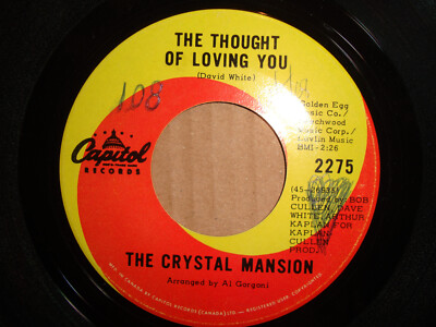 THE CRYSTAL MANSION,  THE THOUGHT OF LOVING YOU,  CAPITOL RECORDS CANADA 1967 EX