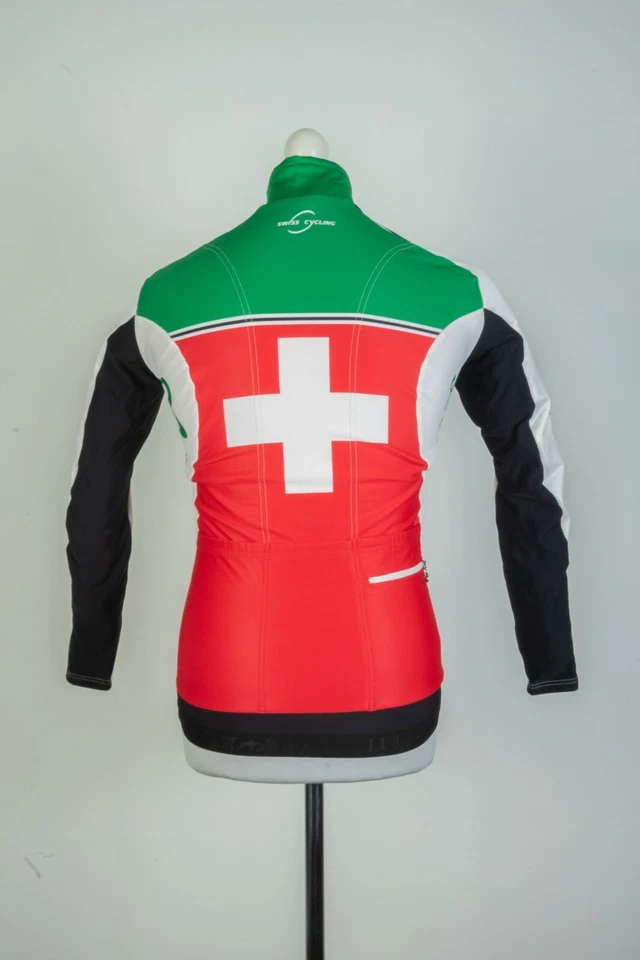 Assos Cycling Racing Red/ White/Green Jersey Longsleeve Men's Jacket Size S - Image 4 of 4