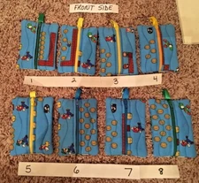 Mario Clip On Zipper Pouch Case on Backpack Sports Bag Hold Money Inhaler Key