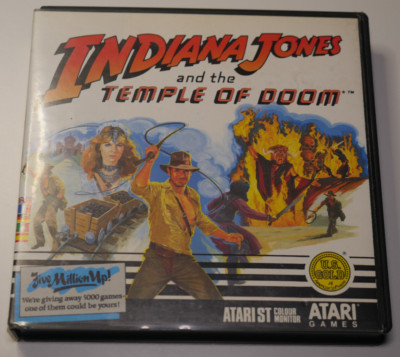Atari ST Spiel Indiana Jones and the TEMPLE OF DOOM CIB, komplett