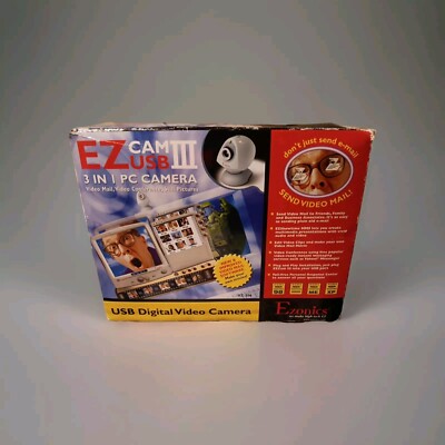 PC Camera ezonics - ez cam usb 3 3 in 1  with software 1998