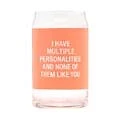 About Face Designs Personalities Beer Can Glass