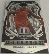 2020-21 Prizm Draft Basketball Killian Hayes France Silver Prizm Crusade Rookie
