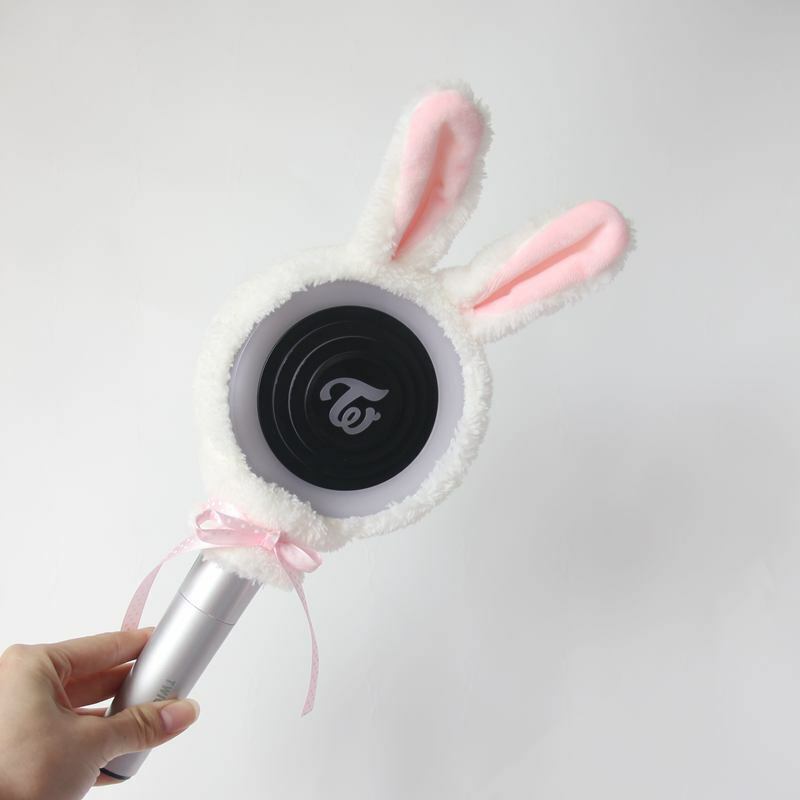 Kpop Twice Candy Bang Lightstick Headband Light Stick Plush Head Cover New