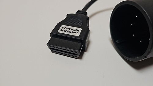 WABCO WÜRTH cavo diagnostico WW01000171 ADATTATORE CABLE 7 PIN ISO 7638 TRAILER - Foto 2 di 9