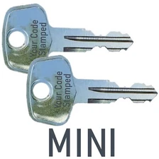 2 MINI Replacement ROOF RACK Key Car Ski Lock Bicycle Hauler Snowboard Carrier