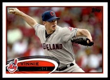 2012 Topps #469 Vinnie Pestano - Cleveland Indians