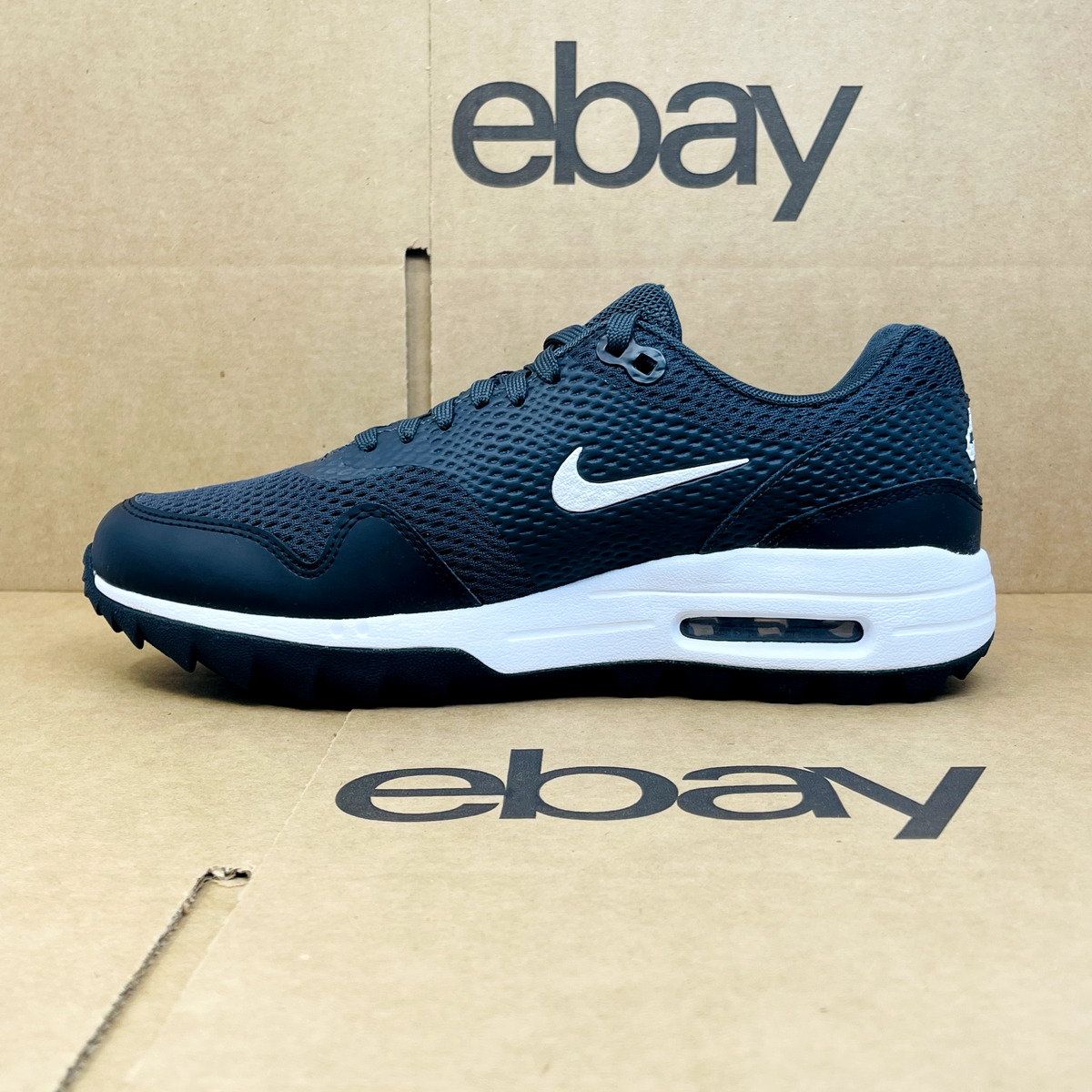ética Es mas que proporción Nike Air Max 1 G Men&#039;s Size 7 Golf Shoes Black White Trainers Sneakers  | eBay