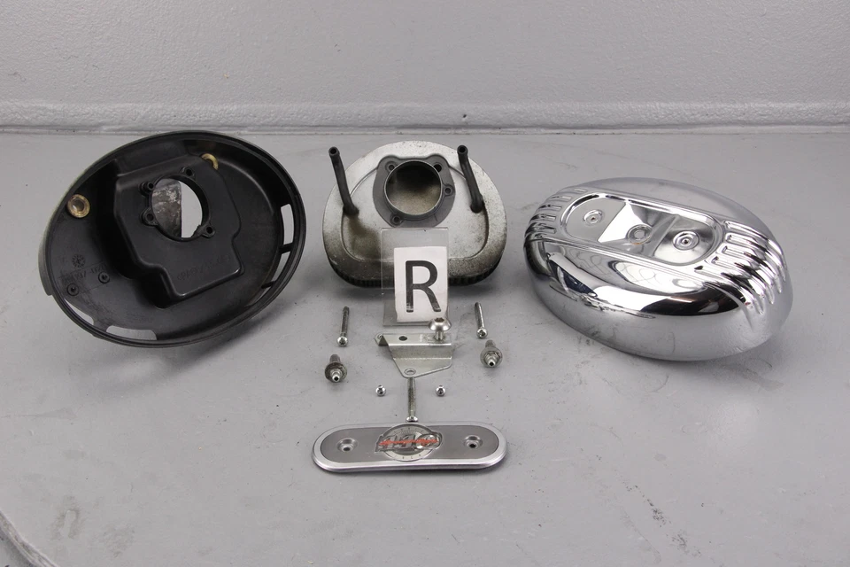 Harley Electra Glide CVO 2007 conjunto de admisión de filtro de aire cromado 110" Foto 2 de 4