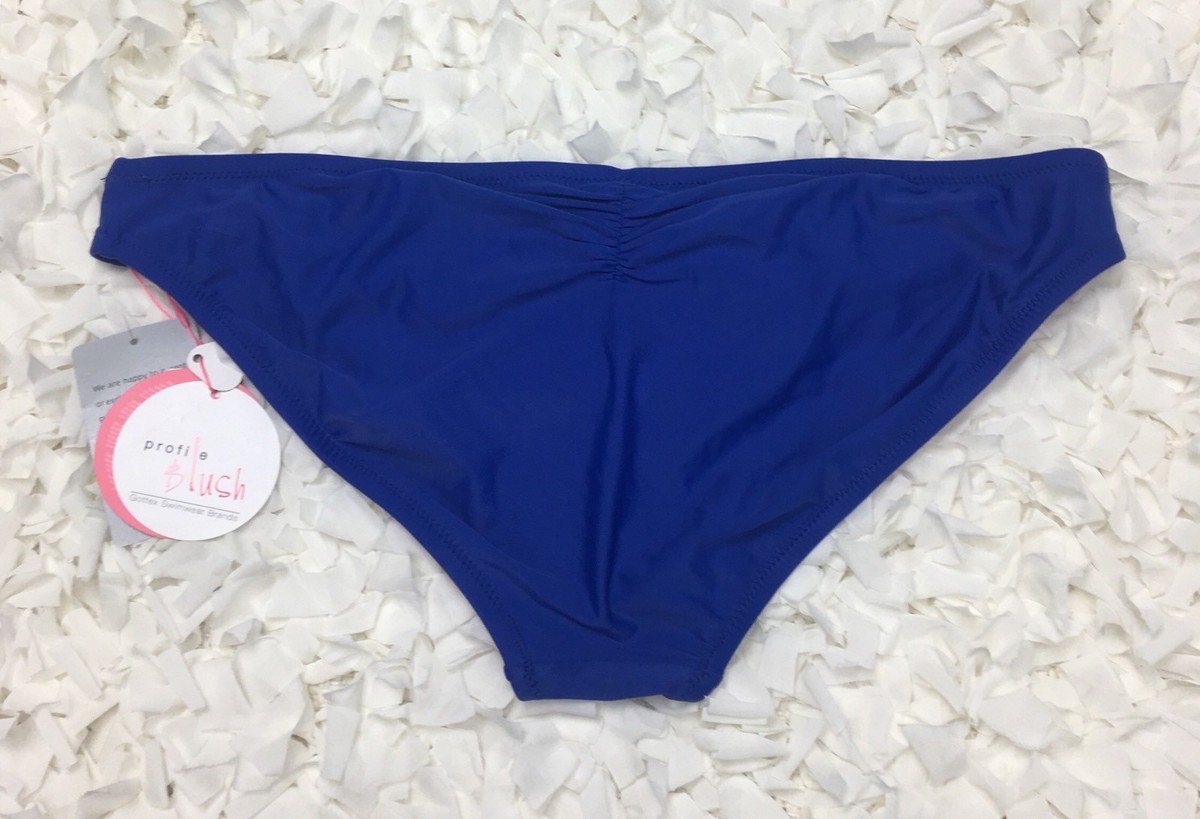 Profile Blush Women's Blue Blush Hipster Bikini Bottom Size