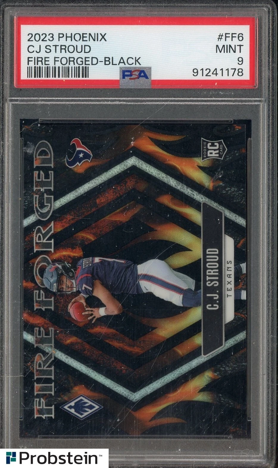 CJ Stroud Panini Phoenix Fire Forged #FF6 Black