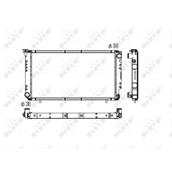 KüHler WasserküHler MotorküHler FüR Subaru Legacy II Station Wagon BD BG BC BJF-image