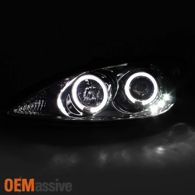 Fits 2002-2006 Toyota Camry Smoke Halo Projector LED Headlights Light Lamp LH+RH - Image 3 of 4