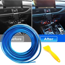 16ft 5M BLUE Door Edge Line Molding Trim Strip Decorate Car Accessories w/ tool