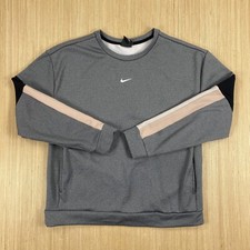 Nike Sweater Womens Small Gray Sweatshirt Pocket Sport Athleisure Performance
