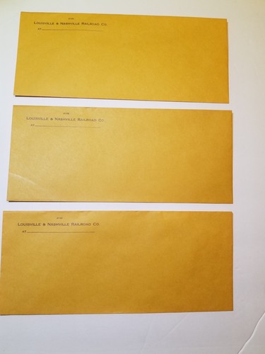 6 NEW OLD STOCK L & N RAILROAD ENVELOPES KNOXVILLE TENNESSEE - Picture 2 of 5