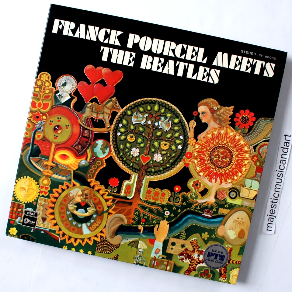 BEAUTIFUL COVER ORIGINAL 1970 FRANK POURCEL MEETS THE BEATLES VINYL LP NM RARE - Image 2 of 4