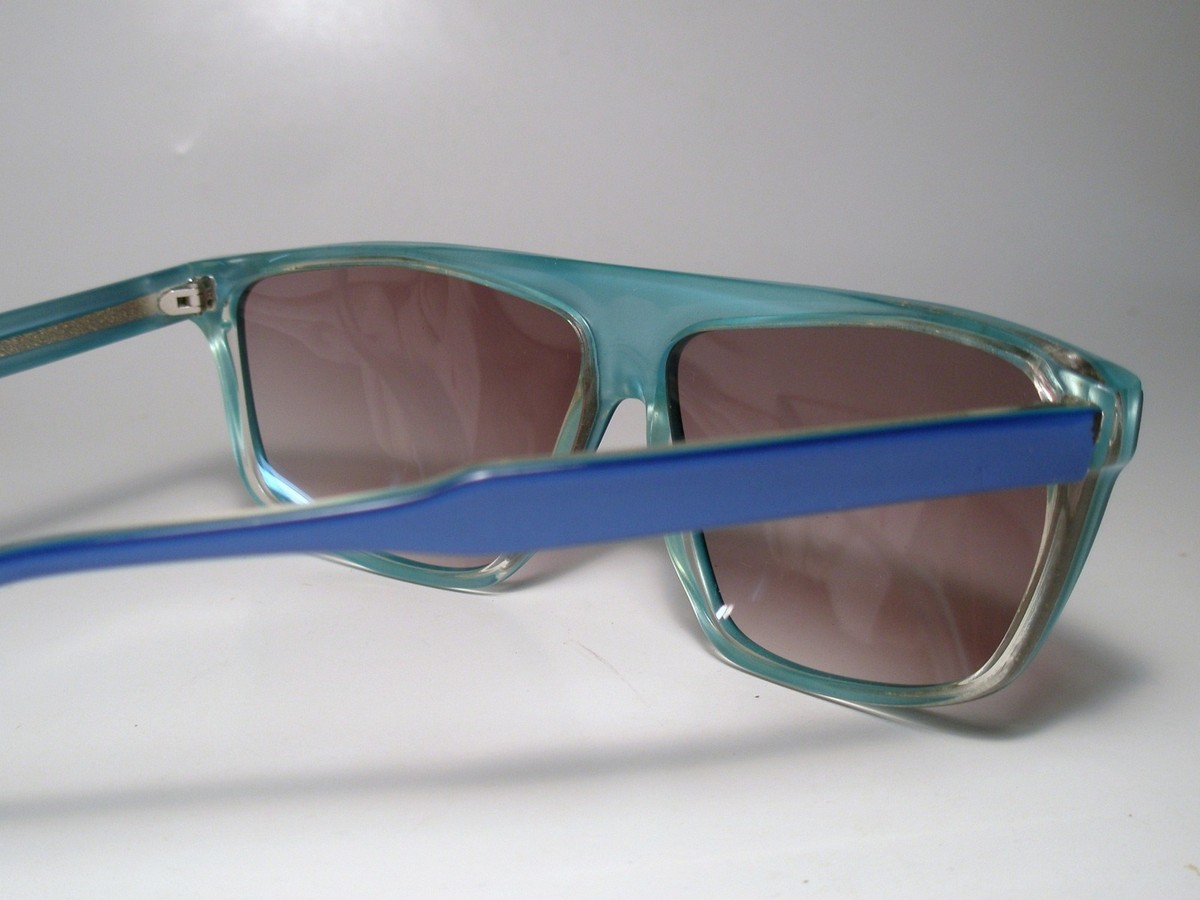 New Vintage 1990\'s Tura Blue Clear 760 A Gradiant Lenses Sunglasses NOS True Vintage TURA  main image 2
