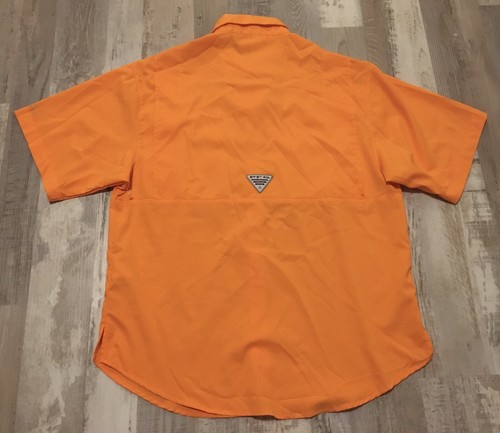 Columbia Men's PFG Omni-Shade Shirt University of Tennessee ORANGE Small NEW $75 - Picture 4 of 5