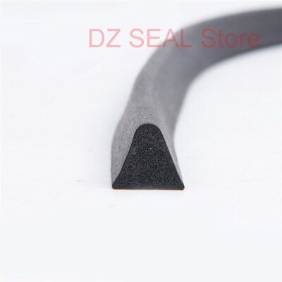 1 Meter triangle rubber foam sealing strip foam weather strip draught excluder