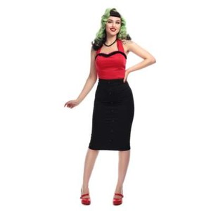 1950s button skirt
