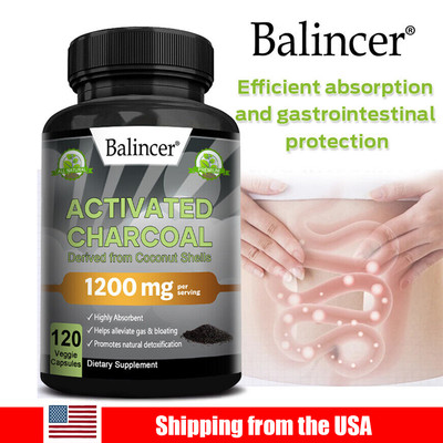 Activated charcoal (derived from organic coconut husks) helps detoxify 30/60/120