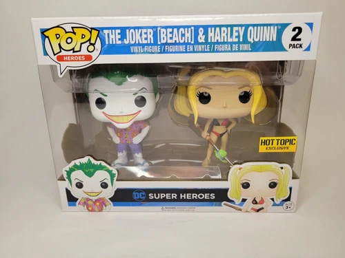 Funko Pop! Vinyl: DC Universe - 2 Pack - Joke (Beach) & Harley Quinn - Hot Topic