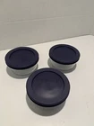 Set Of 3 Pyrex 7200 Clear Storage Bowls