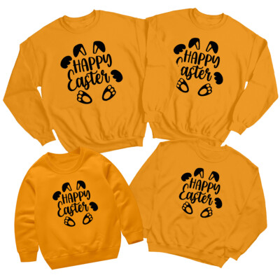 Familie Hasenohren Frohe Ostern Sweatshirt Pullover Urlaub passendes Outfit 1#ED
