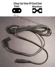 CORD Foot Control Pedal Husqvarna Viking #1 #1+ 600 1090 1100 1200 1250 Orchidea