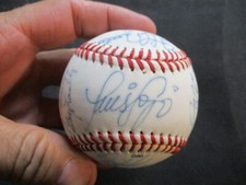 2002 Norwich Navigators Team Signed Eastern League Baseball with Luis Sojo