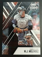 2017 Elite Extra Edition M.J. Melendez Prospect Card. Serial #441/999. Card #52.