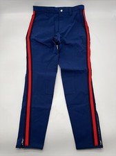 Gucci Men's Blue Stretch Gabardine Striped Web Riding Trousers Pants 46 $1200+