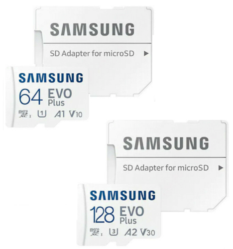 Tarjeta Samsung 364G 128 GB Micro SD SDHC XC U3 V30 Clase 10 4K  - Imagen 1 de 5