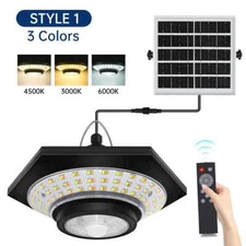 Solar Shed Light Solar Pendant Light Indoor Outdoor 228/180 LED 1000LM 5 Modes