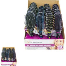 SET OF 4 HAIR STYLING BRUSH PROFESSIONAL RUBBER HAIRDRESSING GRIP SALON BRISTLES