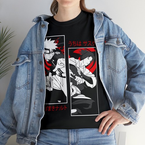 Naruto / Sasuke T-Shirt Anime Kleidung Manga Naruto Shippuden Shirt Japanese Tee - Bild 11 von 12