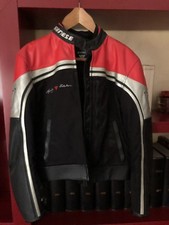 giacca moto dainese pelle e cordura Tg 46 Con Termofodera