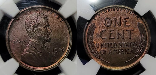 1916 Matte Proof Lincoln Wheat Cent 1c NGC PR 65 BN CAC