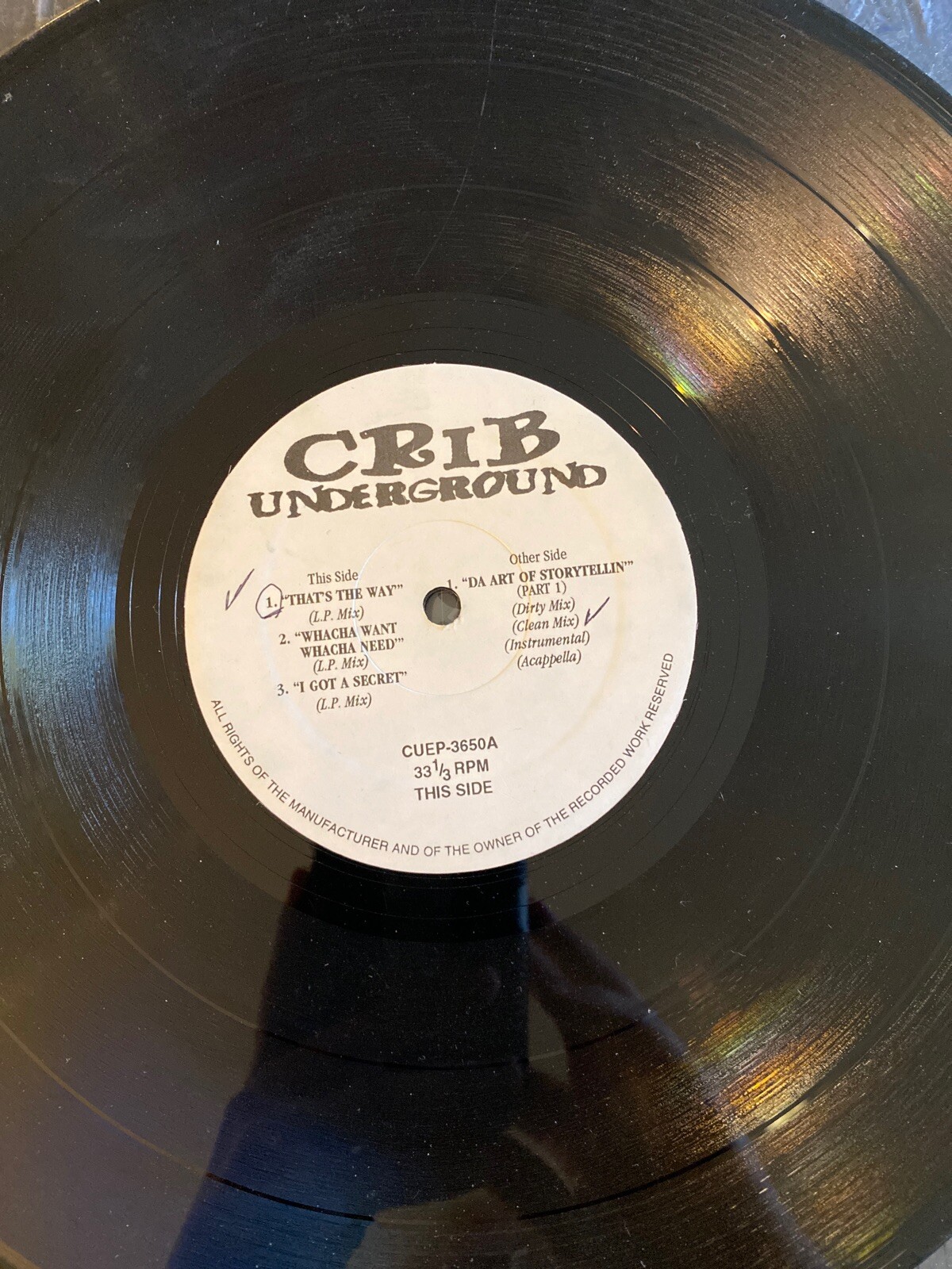 Crib Underground “Thats The Way” Multiple Songs eBay