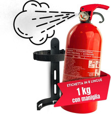 Estintore a Polvere Da 1 Kg ABC + E < 1000 V | 3 Anni Di Garanzia | Mini Estinto