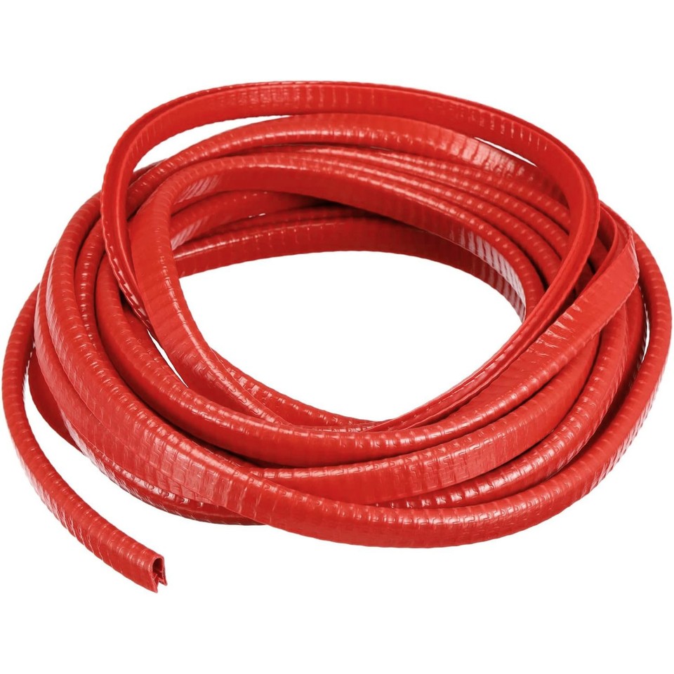20ft Universal Rubber Weather Seal Strip For Car Door, Window, Trunk, Hood – Push-In Edge Trim (EPDM Steel, Black)