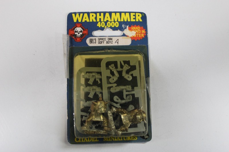 Warhammer 40K Orks Ork OOP Metal Space Ork Goff Boyz Blister 72926 O