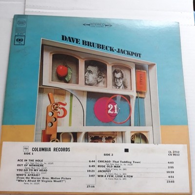 Dave Brubeck Jackpot Live In Las Vegas 1968  NM WL Promo Columbia Records